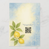 Dat is Amore Italiaanse QR Code Bruidsfeest Kaart (Achterkant)