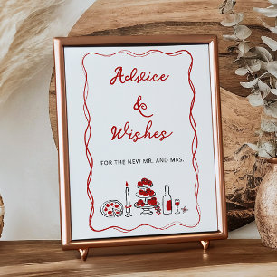 Dat is Amore Italiaanse Rode Advies en Wensen Poster