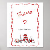 Dat is Amore Italiaanse rode bruidsfeest favors Poster (Voorkant)