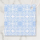 Dat is Amore Lemon Blue Tegels Gepersonaliseerde b Bedankjes Labels (Achterkant)