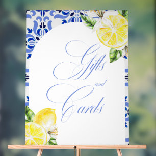 Dat is Amore Lemon Italian Blue Tegel Vrijgezellen Acryl Bord