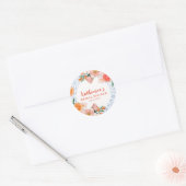Dat is amore mediterraan citrus bruidsfeestje ronde sticker (Envelop)
