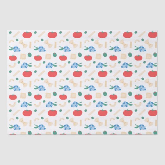 Dat is Amore Pasta Feest Bruidsmeisjes Borrel  Tissuepapier (Voorkant)