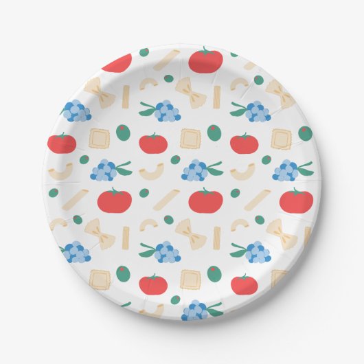 Dat is Amore Pasta Feest Bruiloft Papieren Bordje (Voorkant)