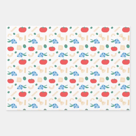 Dat is Amore Pasta Party Vrijgezellenfeest Inpakpapier Vel (Voorkant)