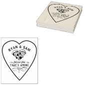 Dat is Amore Pizza voor Koppels Verloving Rubberstempel (Gestempeld)