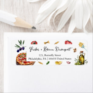 dat is amore retouradreslabel Italiaans elegant Etiket