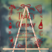 Dat is Amore Rode Italiaanse Verlovingsfeest Welko Acryl Bord (Neutraal)