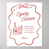 Dat is Amore Rood Doodle Frame Spritz Station Klei Poster (Voorkant)