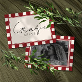 Dat is Amore Rood Geruite Bruiloft Bedankkaart