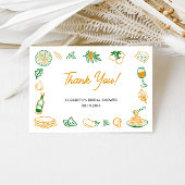 Dat is amore rustieke Italiaanse bruidsdouche Bedankkaart