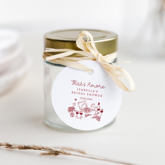 Dat is Amore Vrijgezellenfeest Bedankjes Labels