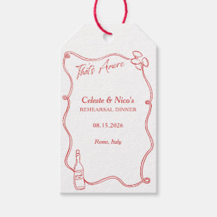 Dat is Amore Whimsical Italiaans Proefdinermenu Cadeaulabel