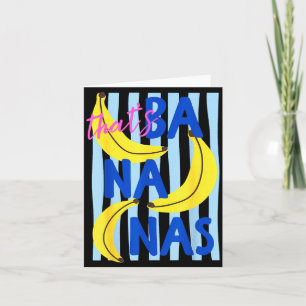 Dat is Bananen Grappig Fruit Humor Retro Zomer Man Kaart