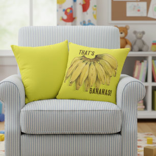 Dat is Bananen Grappig Geel Katoenen Worp Kussen