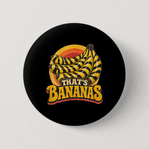 Dat is Bananen Zomer Fruit Grappige Humor Retro Ronde Button 5,7 Cm