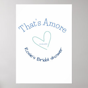DAT IS DE LIEFDE BRUILOFTSFEestJE BLAUWE HART NAAM Poster
