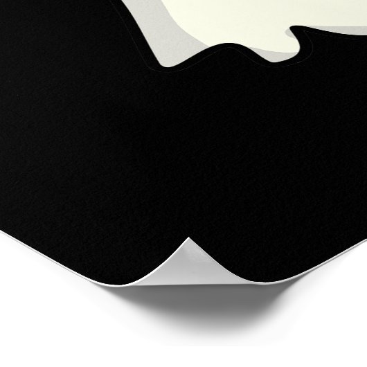 Dat is de Spirit Funny Ghost Pun Dark BG Poster (Hoek)