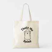 Dat is de Spirit – Schattige Happy Ghost Design Tote Bag (Achterkant)
