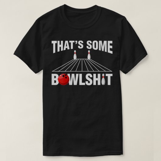 Dat is een Bowlshit Bowler Bowling VNeck T-shirt (Design voorkant)