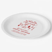 Dat is een Italiaans pizza-Vrijgezellenfeest Papieren Bordje (Gekanteld)