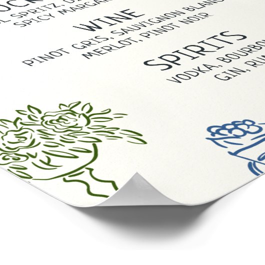 Dat is een kleurrijker geïllustreerd balkmenu poster (Hoek)