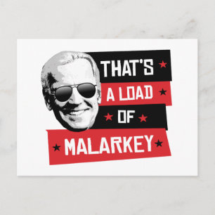 Dat is een lading Malarkey Biden 2020 Briefkaart