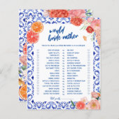 Dat is een meer douche zou liever bruid spel kaart (Voorkant / Achterkant)