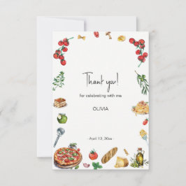 Dat is een meer Italiaans feestje, bedankt Card