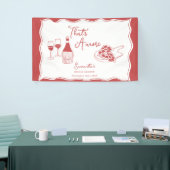 Dat is een meer Italiaans Pizza Wine Vrijgezellenf Spandoek (Beurs)