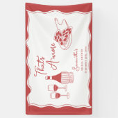 Dat is een meer Italiaans Pizza Wine Vrijgezellenf Spandoek (Verticaal)