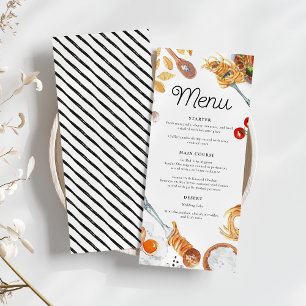 Dat is een meer Italiaans script bruiloft diner me Menu
