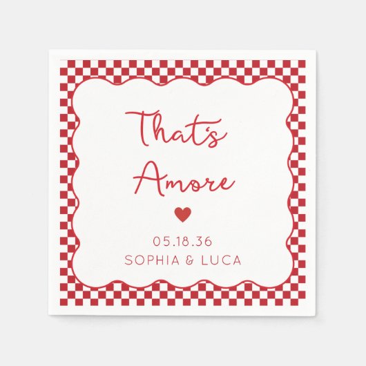 Dat is een meer Italiaanse chique gepersonaliseerd Servet (Voorkant)