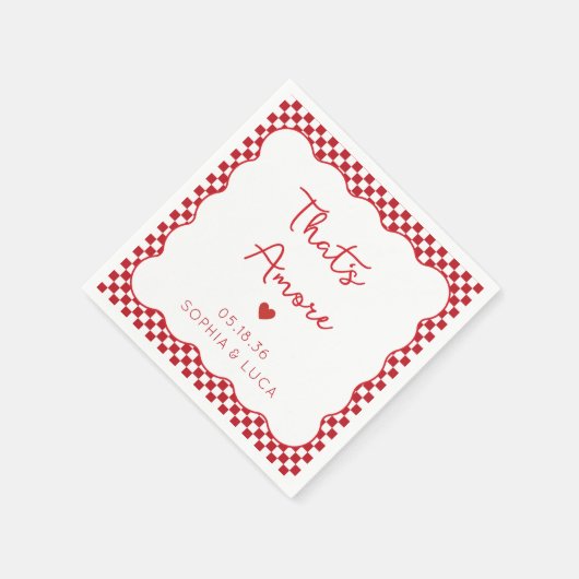 Dat is een meer Italiaanse chique gepersonaliseerd Servet (Hoek)