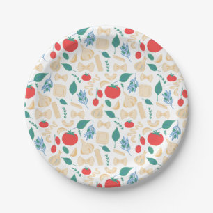 Dat is een meer klassieke Italiaanse pasta vormen Papieren Bordje