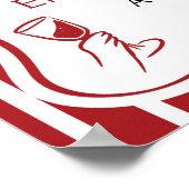 Dat is een meer rode Italiaanse verlovingsfeest we Poster (Hoek)