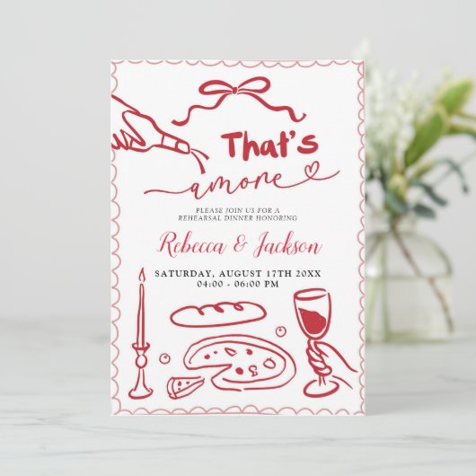 Dat is een meer rood Italiaans pizza repetitie din Kaart (Staand voorkant)