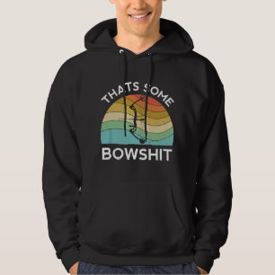 Dat is een of andere boogschietboog pijl compound  hoodie
