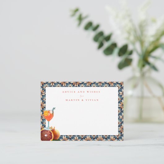 Dat is een sappiger Oranje Spritz advies Kaarten (Staand voorkant)