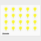 Dat is een slim idee, Yellow Light Bulb stickers (Vel)