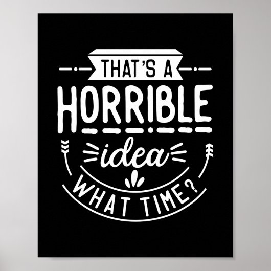 Dat is een vreselijk grappig idee poster (Voorkant)