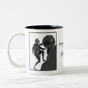 Dat is gewoon hoe ik rolt — Sisyphus Tweekleurige Koffiemok