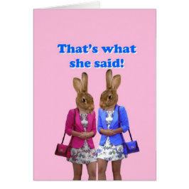 Dat is grappig wat ze zei.