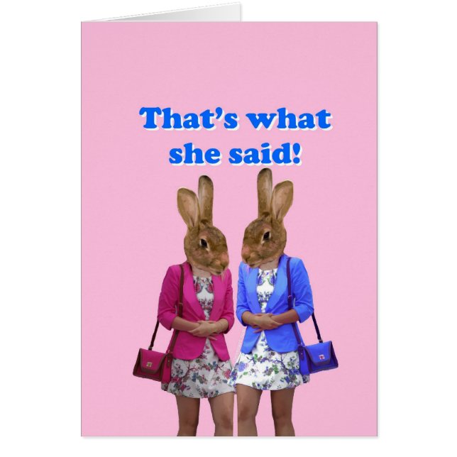 Dat is grappig wat ze zei. (Voorkant)