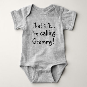 Dat is het... Ik bel Grammy! Aangepast baby Romper