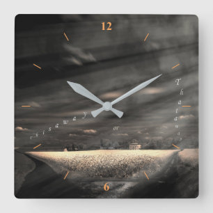 Dat is het leven vierkante klok