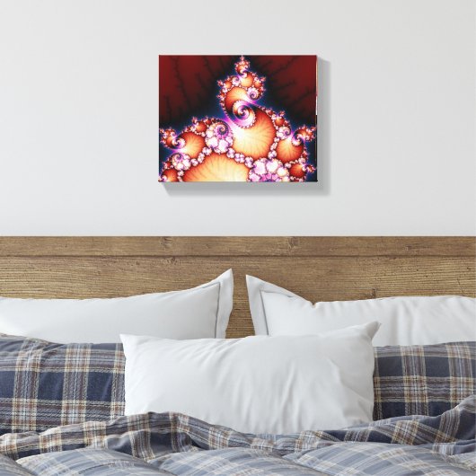 Dat is het punt - fractale kunst canvas afdruk (Insitu (Slaapkamer))