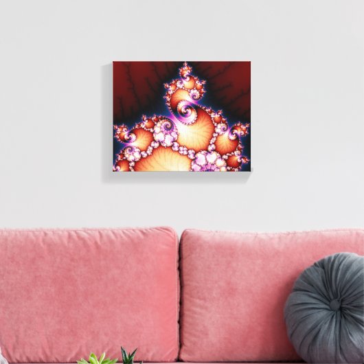 Dat is het punt - fractale kunst canvas afdruk (Insitu (Woonkamer))