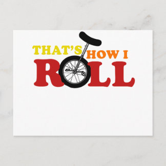 Dat is hoe ik rol briefkaart