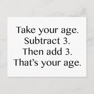 Dat is jouw leeftijd briefkaart